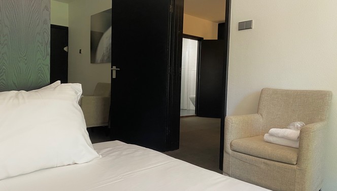 De familiekamer is voorzien van een apart slaapgedeelte